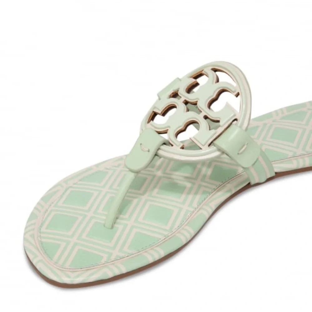 NIB Tory Burch Metal Miller Sandals Size: 6.5